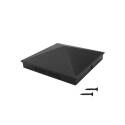 6 X 6-Inch Black Aluminum Ornamental Pryamid Post Cap