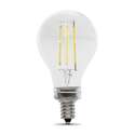 Filament 75-Watt Equivalent A15 E12-Candelabra Soft White Dimmable LED Light Bulb, 2-Pack
