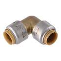 1/2-Inch, 250 PSI, 90-degree, Brass, Push Fit Elbow