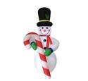 19-Foot Inflatable Snowman With Candy Cane