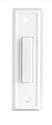 White, Plastic, Wired, LED Lighted, Push-Button Doorbell