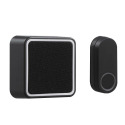 Black Battery Powered Wireless Doorbell Kit