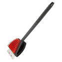 18-1/8 - Inch Red Nylon Bristle Grill Brush With Scraper