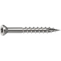 Star Drive Stainless Steel Trim Head Deck Screw, 100-Piece, 1-5/8"