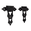 10-Inch Ornamental T-Hinge Black