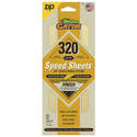 Very Fine, 320 Grit, Zip™ Quick Change System, Speed Sheets™  Finish, Sandpaper, 5-Pack