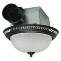 13-1/2-Inch Decorative Round Exhaust Fan And Light Combo