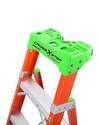 10-Foot Type Ia Fiberglass Cross Step Ladder, 300-Pound Load Capacity