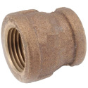 1/2 in. FIPT x 3/8 in. FIPT Brass Reducing Coupling Fitting - Threaded, 1-Pack