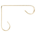 4-1/4 - Inch Brass Planter Bracket Wall Mount, Steel