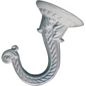 2-3/16 - Inch White Zinc Ceiling Mount Hook