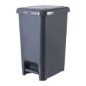 40-Liter Onyx Gray Slim Pedal Trash Can