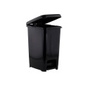 64-Quart Black Slim Pedal Trash Can