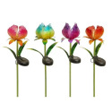 15-Inch Mini Flower Solar Garden Stake, Assorted