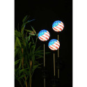 Glass Mosaic Flag Solar Garden Stake
