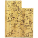 14-1/4-Inch x 11-Inch Destination Utah Shaped Cutting Board