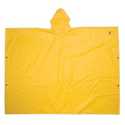 Large Yellow Lightweight PVC Rain Poncho