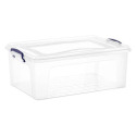 22-Quart Clear Plastic Storage Container With Lid