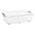 42-Quart Clear Plastic Underbed Wheeled Storage Container