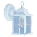 White Outdoor Wall Lantern