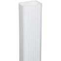 3 in X4 in X10 ft White Aluminum Downspout