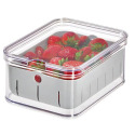8.32 X 6.32 X 3.76 - Inch Gray Plastic Crisp Produce Storage Bin