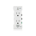 15-Amp Tamper Resistant Grounding Duplex Outlet White