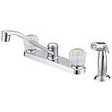 Chrome 2-Handle Kitchen Faucet