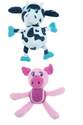 Tossers Cow & Pig Dog Toy