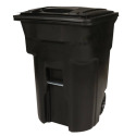 96-Gallon Black Two-Wheel Trash Can