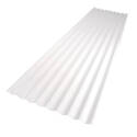 8-Foot White Corrugated Roofing Panel
