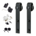 Matte Black Bent Strap Add-A-Door Kit