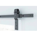 78-Inch Matte Black Single Track Bypass Hardware Kit