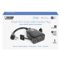 Black 2-Outlet Outdoor Smart Wi-Fi Plug