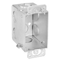 3-Inch x 2-Inch 2-3/4 -Inch Deep Switch Box Gangable With Conduit Knock Outs Nm Clmp