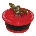 2-Inch Plastic Red Mechanical Test Plug