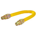 1/2-Inch FIP  X 1/2-Inch MIP (Tapped 3/8-Inch FIP) X 48-Inch Yellow Epoxy/Stainless Steel Gas Connector