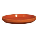Red Clay German Inner Glazed Saucer, 4.25"