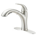 Stainless Steel 1-Handle Pull-Out Kitchen Faucet