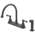 Venetian Bronze 2-Handle Kitchen Faucet with Side Spray