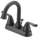 Venetian Bronze 2-Handle Bathroom Sink Faucet With Drain, 4 in. Centerset - WaterSense® Certified