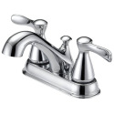 Chrome 2-Handle Bathroom Sink Faucet With Drain, 4 in. Centerset - WaterSense® Certified