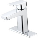 Chrome 1-Handle Bathroom Sink Faucet With Drain, Single Hole - WaterSense® Certified