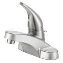 Brushed Nickel 1-Handle Bathroom Sink Faucet With Drain, 4 in. Centerset - WaterSense® Certified
