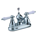 Chrome 2-Handle Bathroom Sink Faucet With Drain, 4 in. Centerset - Non-Metallic, WaterSense® Certified