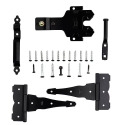 Deluxe Latches Decorative T-Hinges Gate Kit