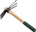 14-1/4-Inch Black Carbon Steel Hoe And Cultivator