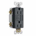 Radiant® 15-Amp 125-Volt Self-Test GFCI Duplex Receptacle, 1-Pack, Graphite
