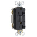 radiant® 20-Amp 125-Volt Self-Test GFCI Duplex Receptacle, 1-Pack, Black