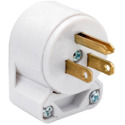 15-Amp White Electrical Plug
